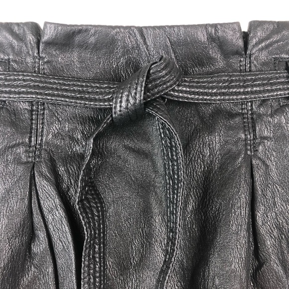 Free People Payton Paperbag MiniSkirt Faux Leather - Picture 6 of 11